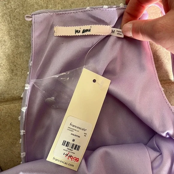 Cute purple sun dress. NWT. - Picture 2 of 4